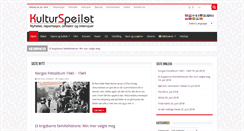Desktop Screenshot of kulturspeilet.no